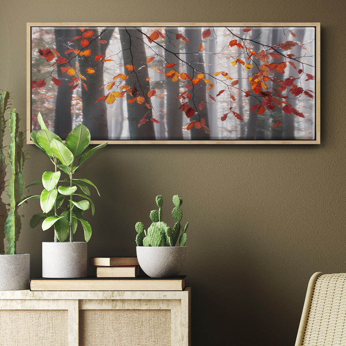Falling Moments - Floater Framed Canvas Print