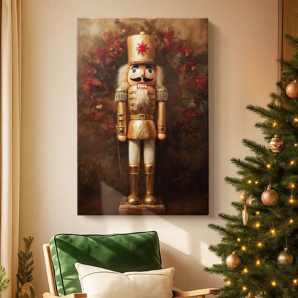Amber Blessing of Nativity - Canvas Art Print
