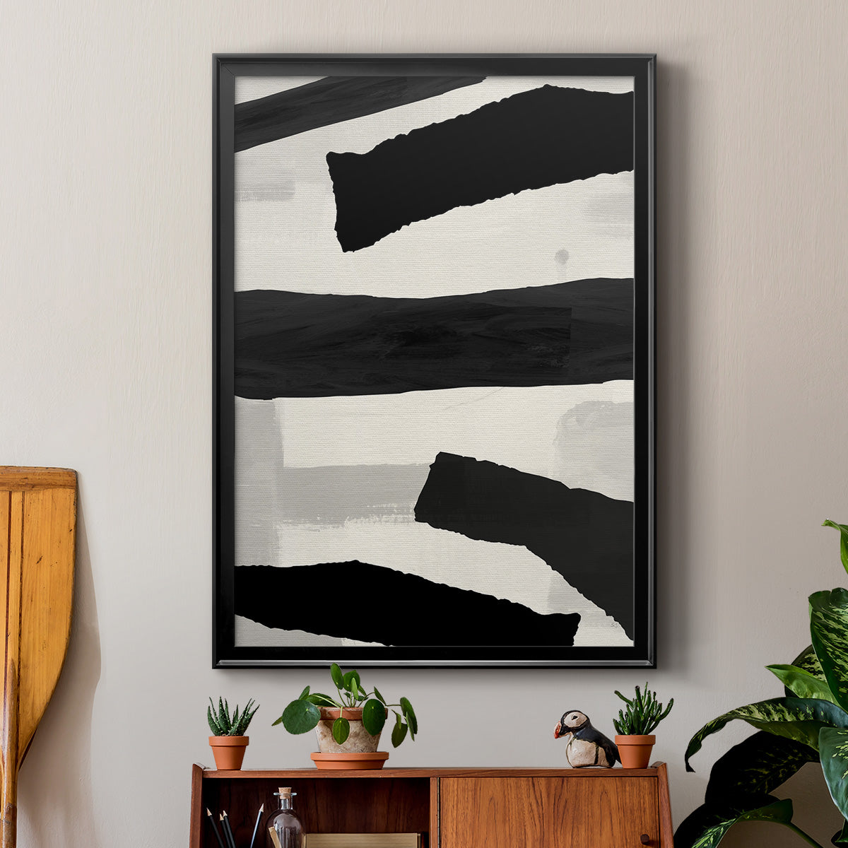 Mountain Paths I - Modern Framed Canvas Print