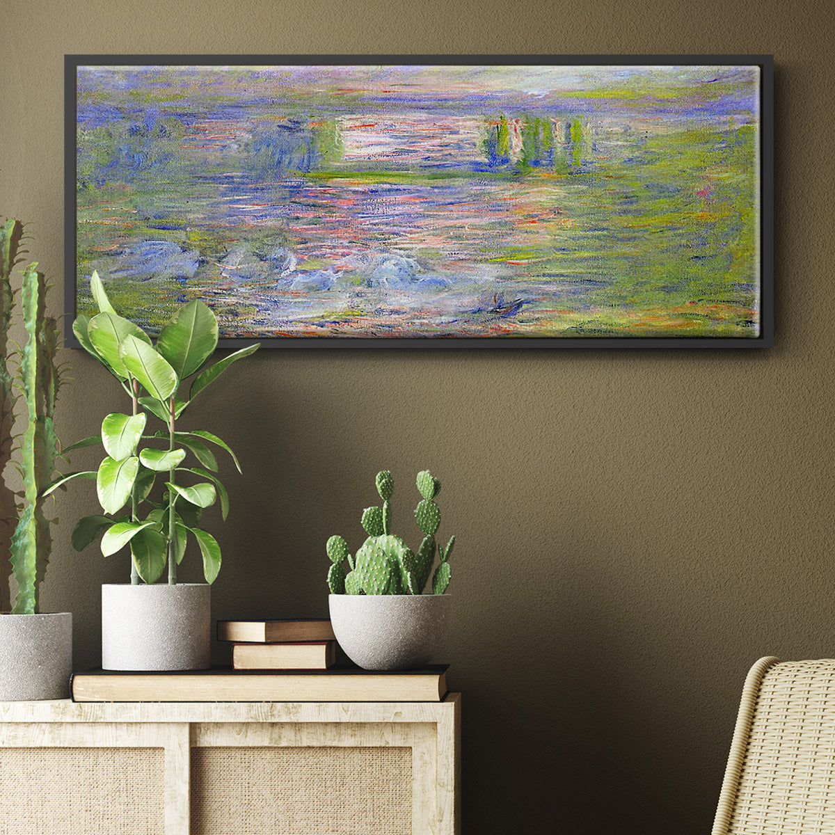 Charing Cross Bridge - Floater Framed Canvas Print