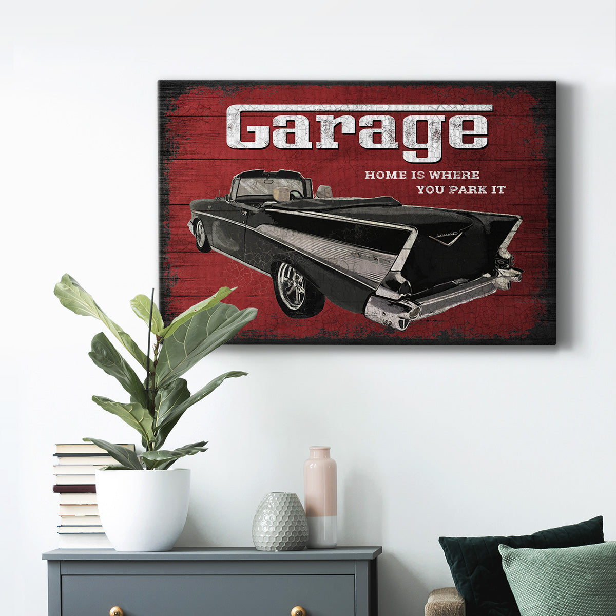 The Garage - Canvas Art Print