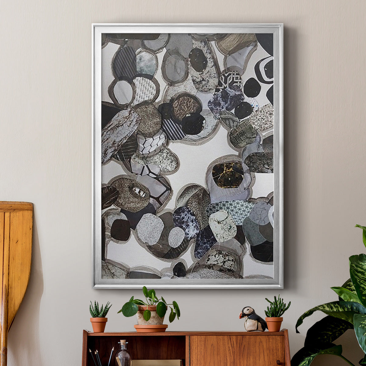 Egyptian Desert - Modern Framed Canvas Print
