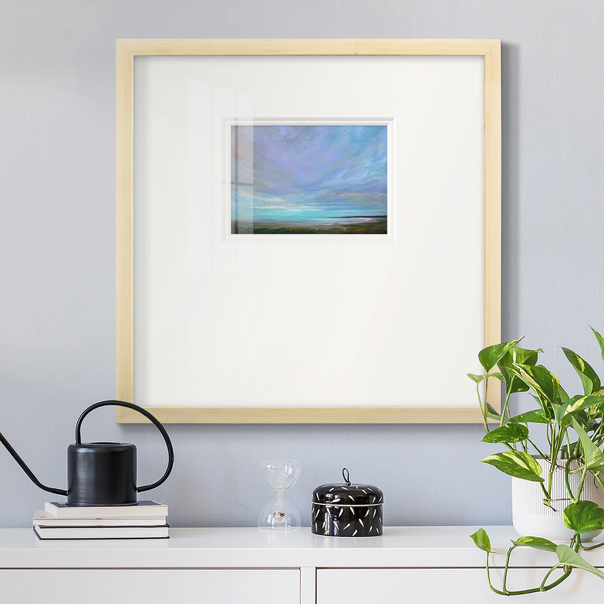 Coastal Views III Premium Framed Print Double Matboard