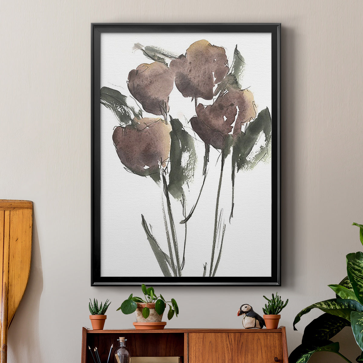 Growing Wild II - Modern Framed Canvas Print