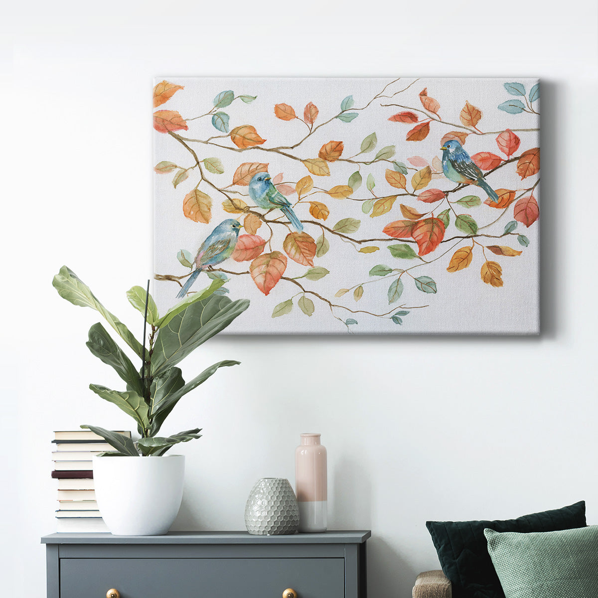 Bird Trio - Canvas Art Print