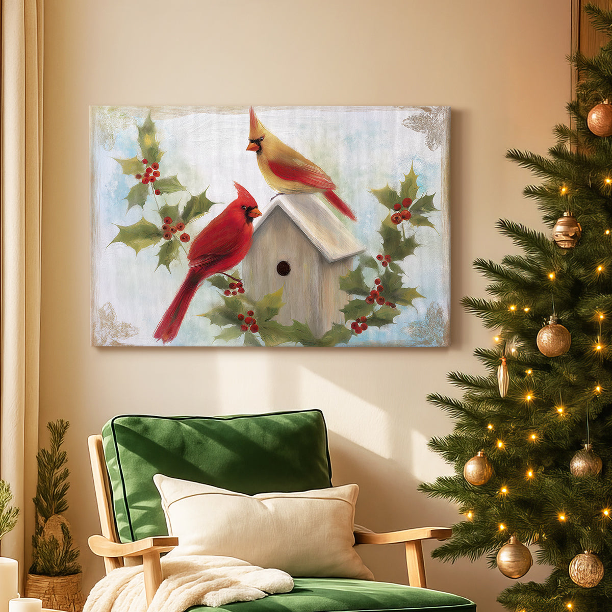 Midnight of Golden Midwinter - Canvas Art Print