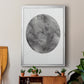 Graphite Moon II - Modern Framed Canvas Print