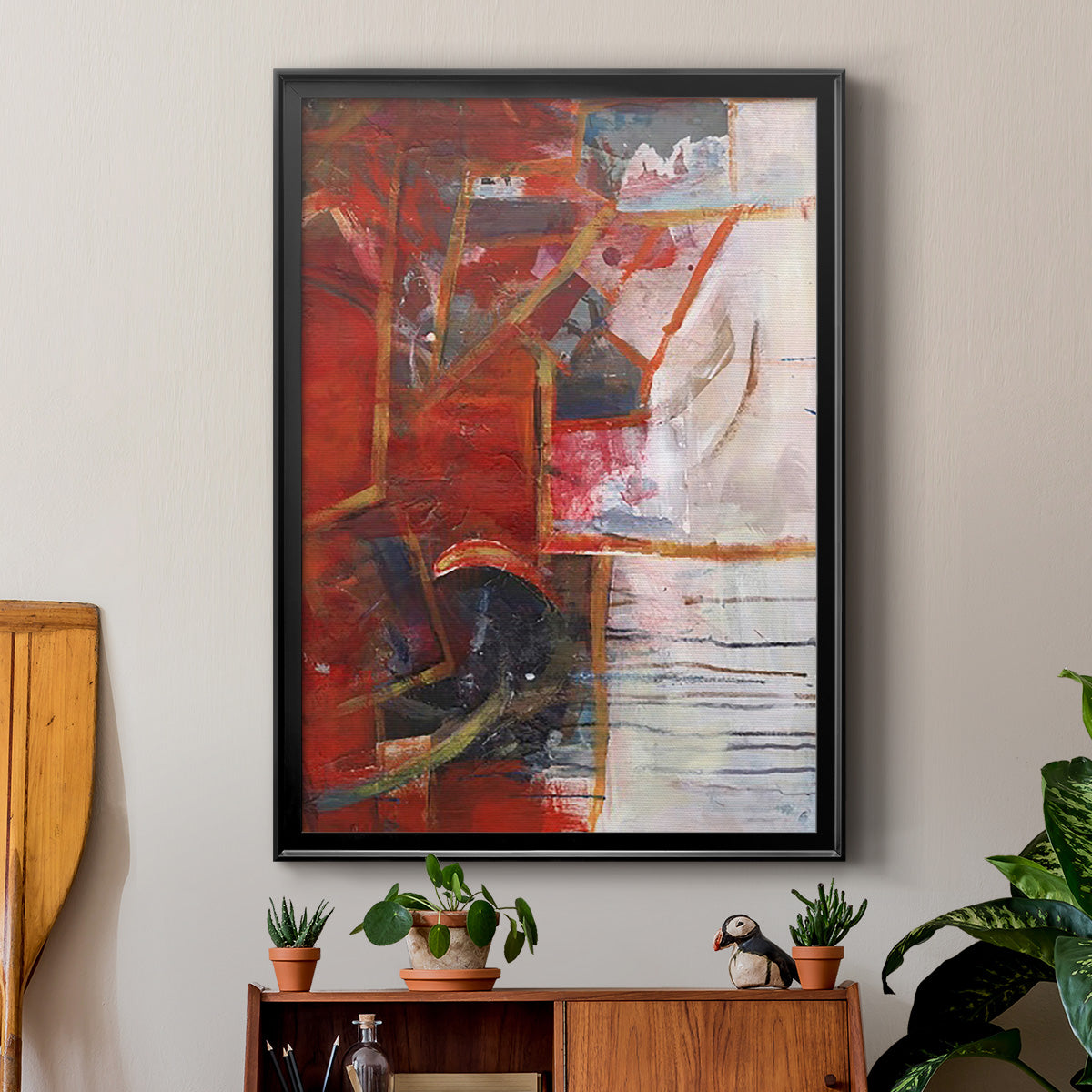 City Life IV - Modern Framed Canvas Print