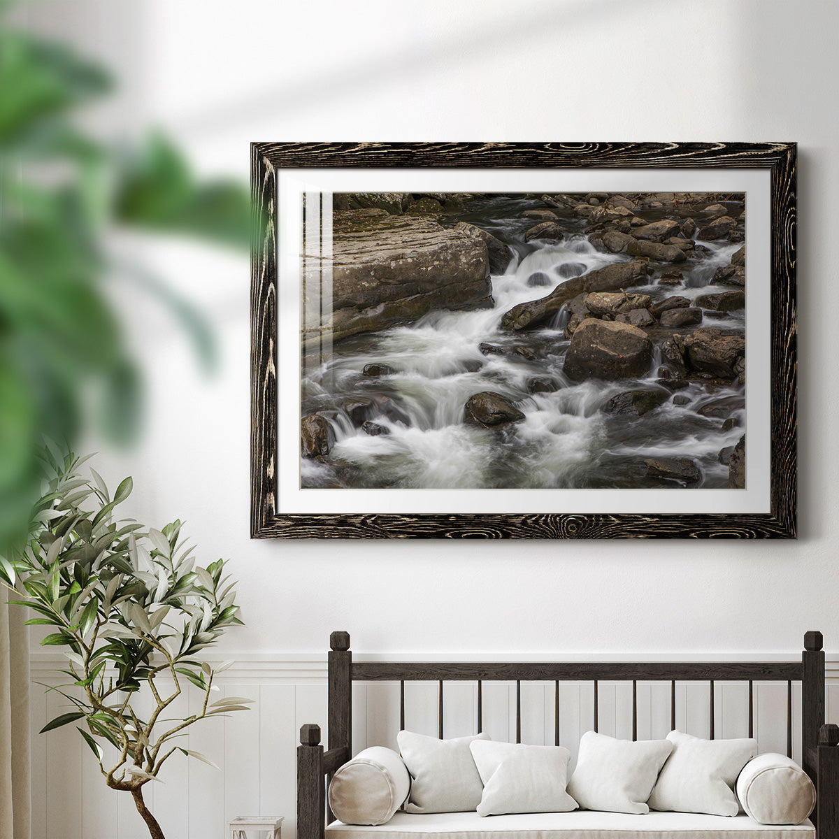 Rushing Calm-Premium Framed Print - Ready to Hang