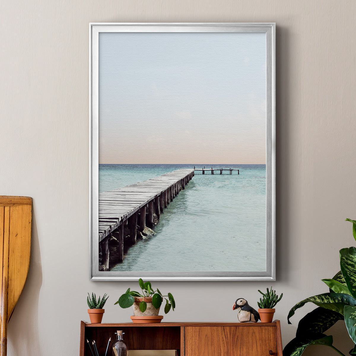 La Playa - Modern Framed Canvas Print