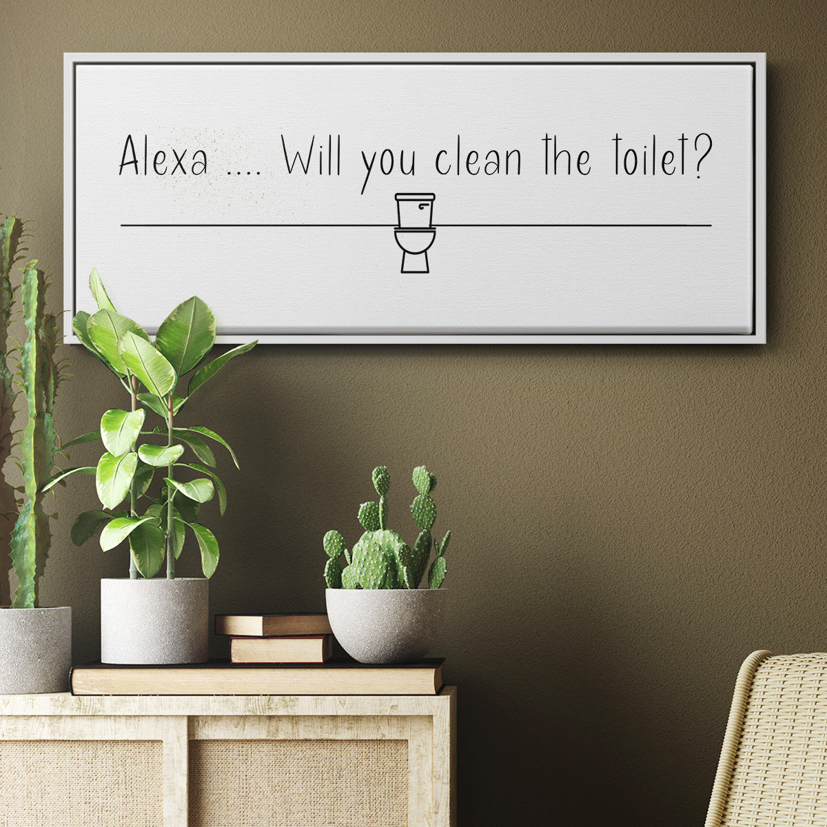 Alexa ... - Floater Framed Canvas Print