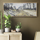 The Road, Effect of Snow at Sunset, 1869 - Floater Framed Canvas Print