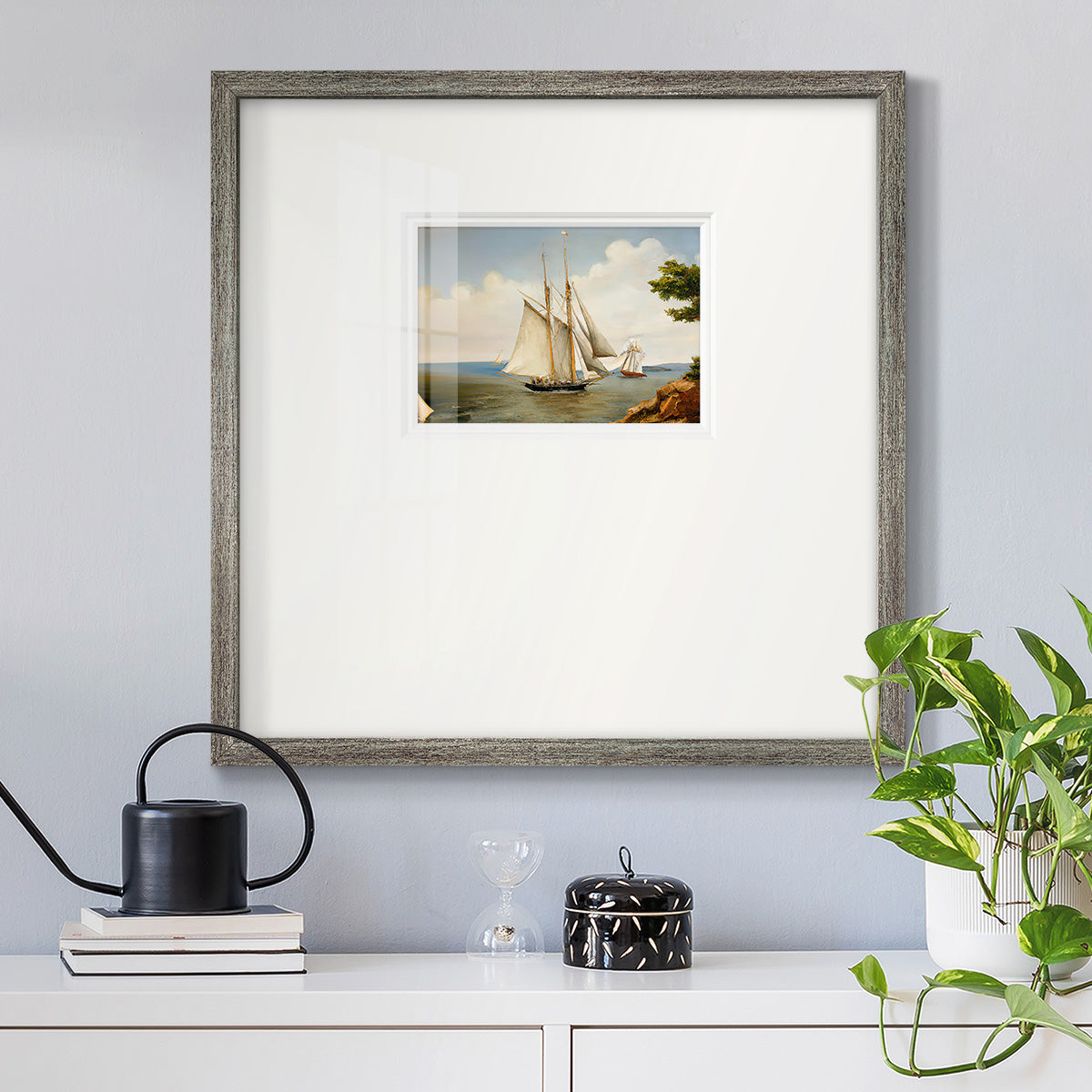 Little Sail Premium Framed Print Double Matboard