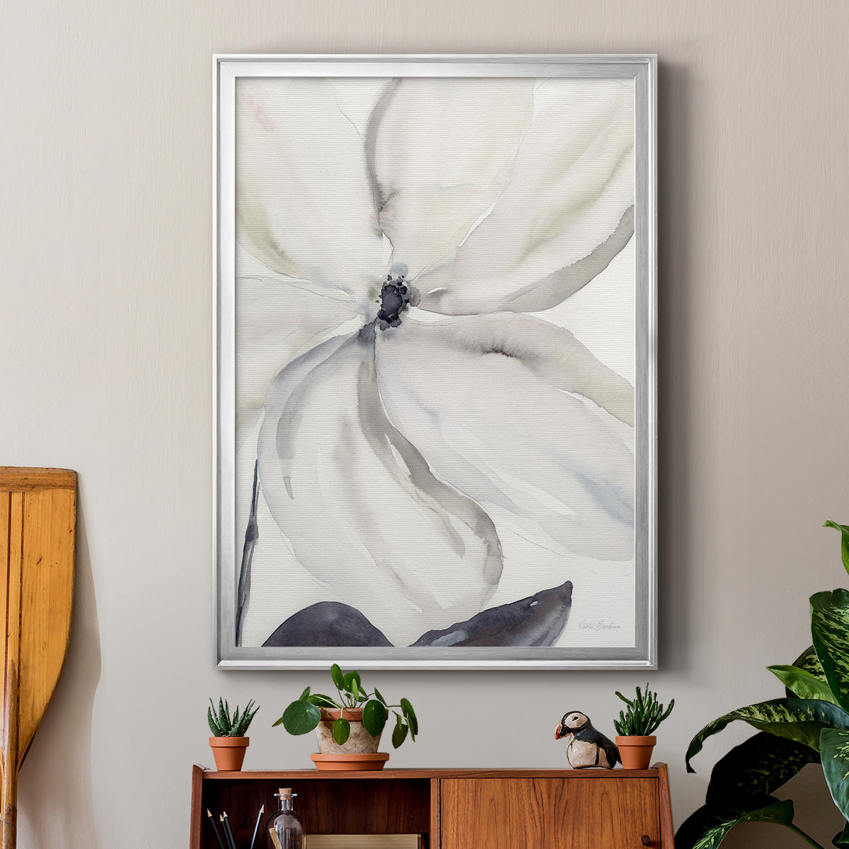 Daybreak Bloom I - Modern Framed Canvas Print