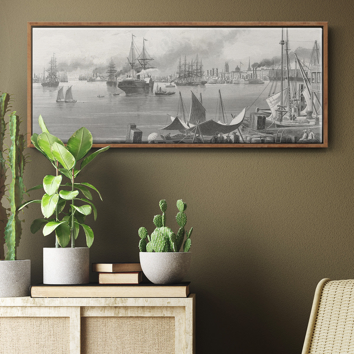 New Orleans - Floater Framed Canvas Print