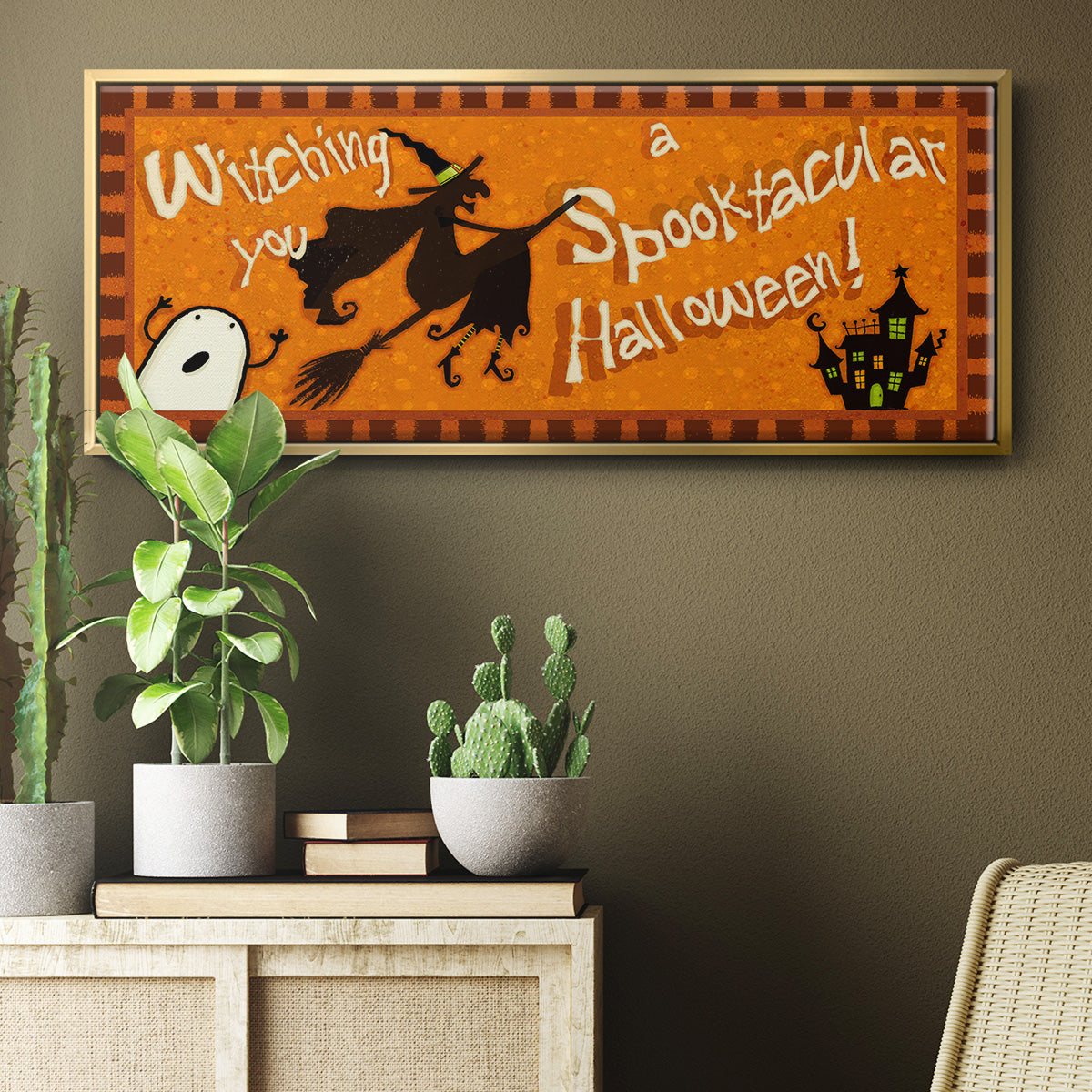 Spooktacular Collection D - Floater Framed Canvas Print