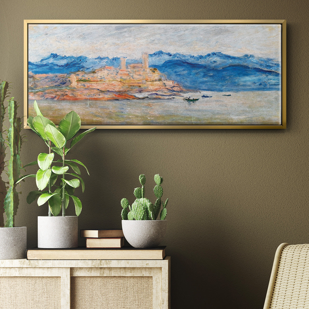 The Fort of Antibes, 1888 - Floater Framed Canvas Print