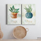 Potted Sage Premium Gallery Wrapped Canvas - Ready to Hang - Set of 2 - 8 x 12 Each