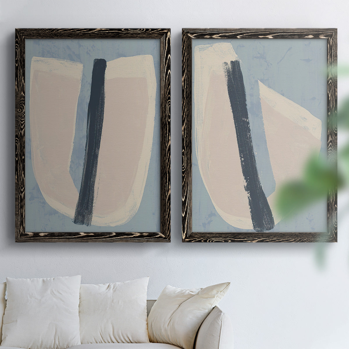 Paper Slice I - Premium Framed Canvas 2 Piece Set - Ready to Hang