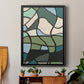 Multicolor Stained Glass II - Modern Framed Canvas Print