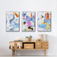 Evidence I - Framed Premium Gallery Wrapped Canvas L Frame 3 Piece Set - Ready to Hang