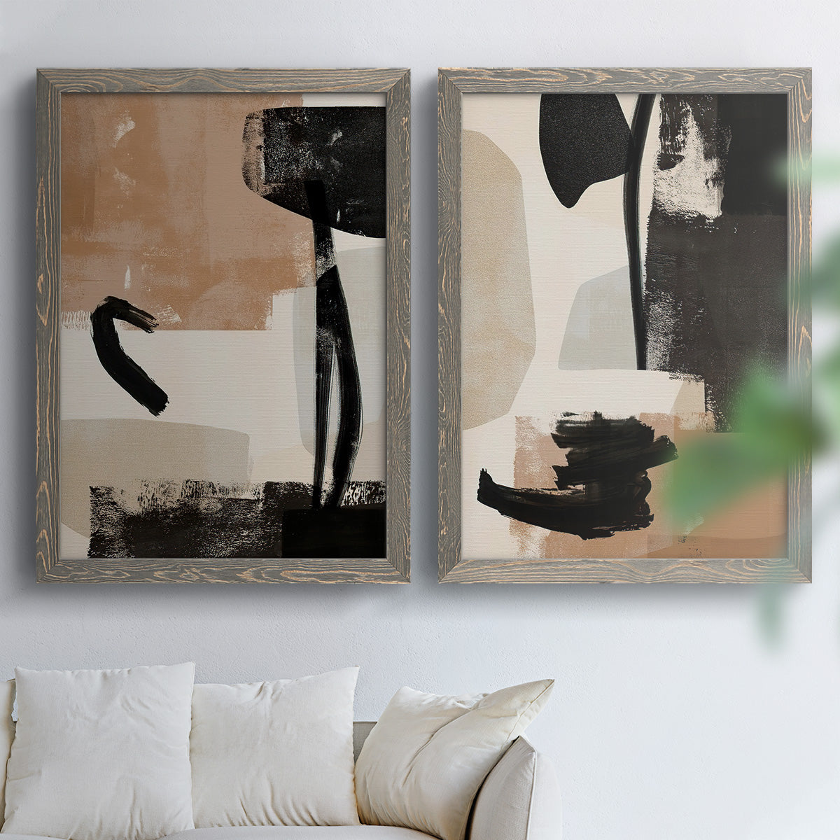 Selective Arrangement III - Premium Framed Canvas 2 Piece Set - Ready to Hang