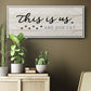 Us and Our Cat - Floater Framed Canvas Print