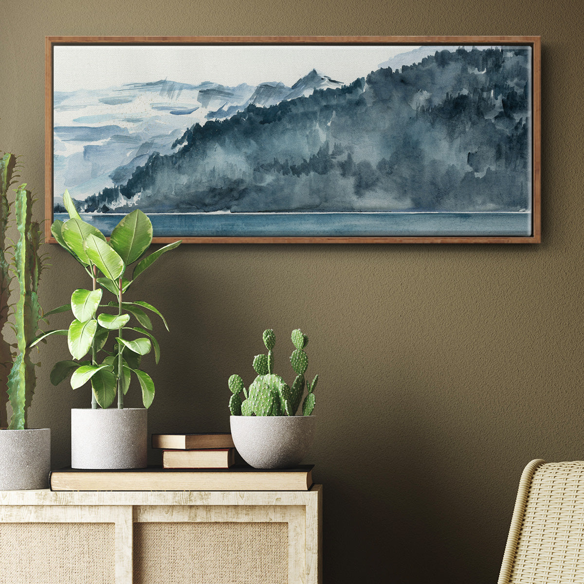 Winter Fjords II - Floater Framed Canvas Print