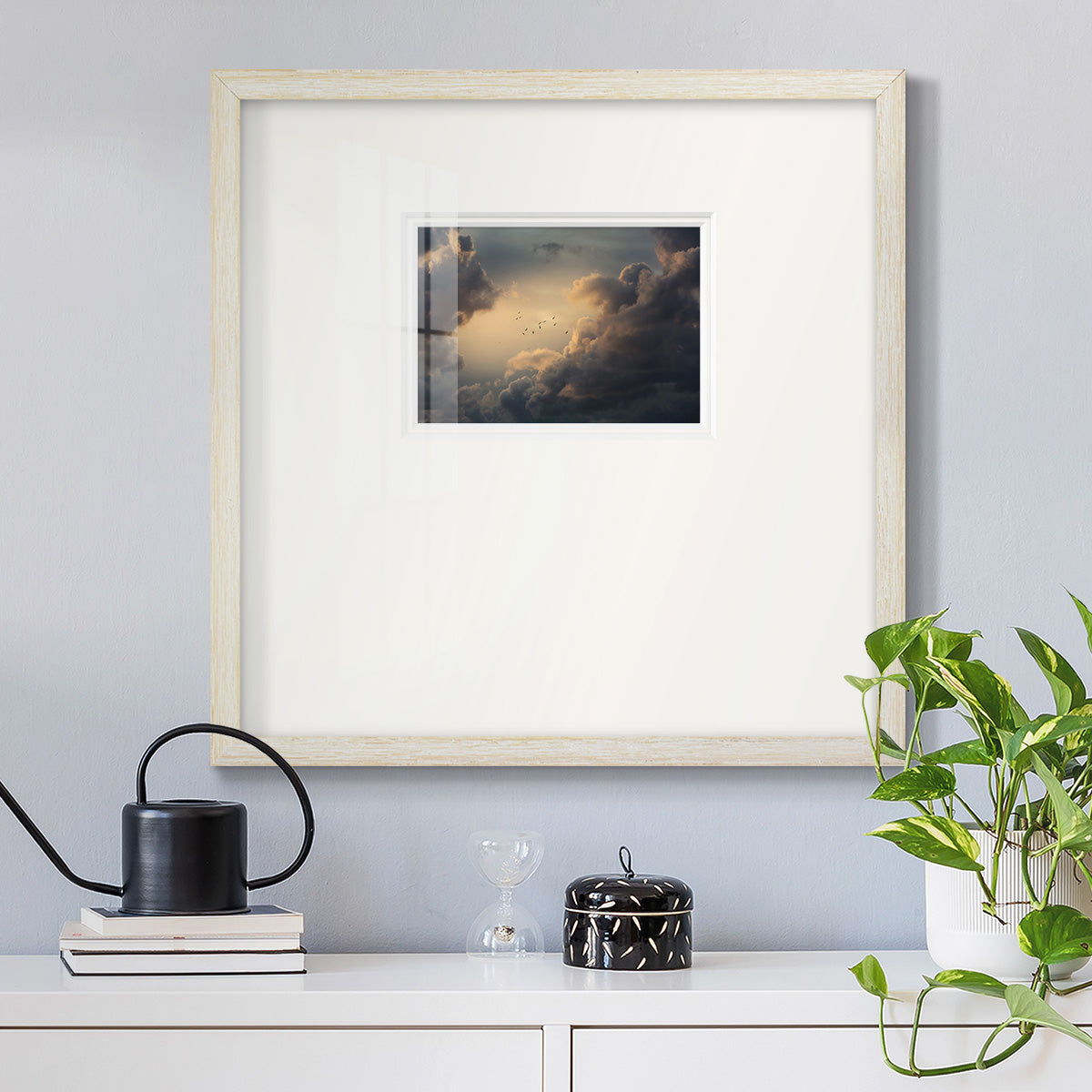 Soaring High Above Premium Framed Print Double Matboard