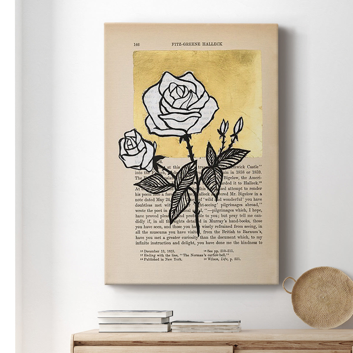 Floral Diary II - Canvas Art Print