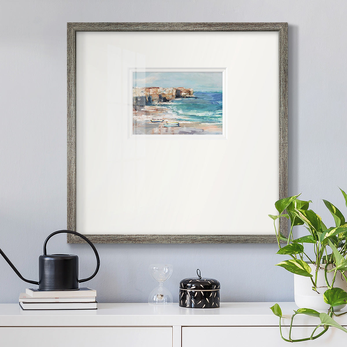 Sea Cliff Study I Premium Framed Print Double Matboard