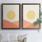 Simple Boho Sun I - Premium Framed Canvas 2 Piece Set - Ready to Hang