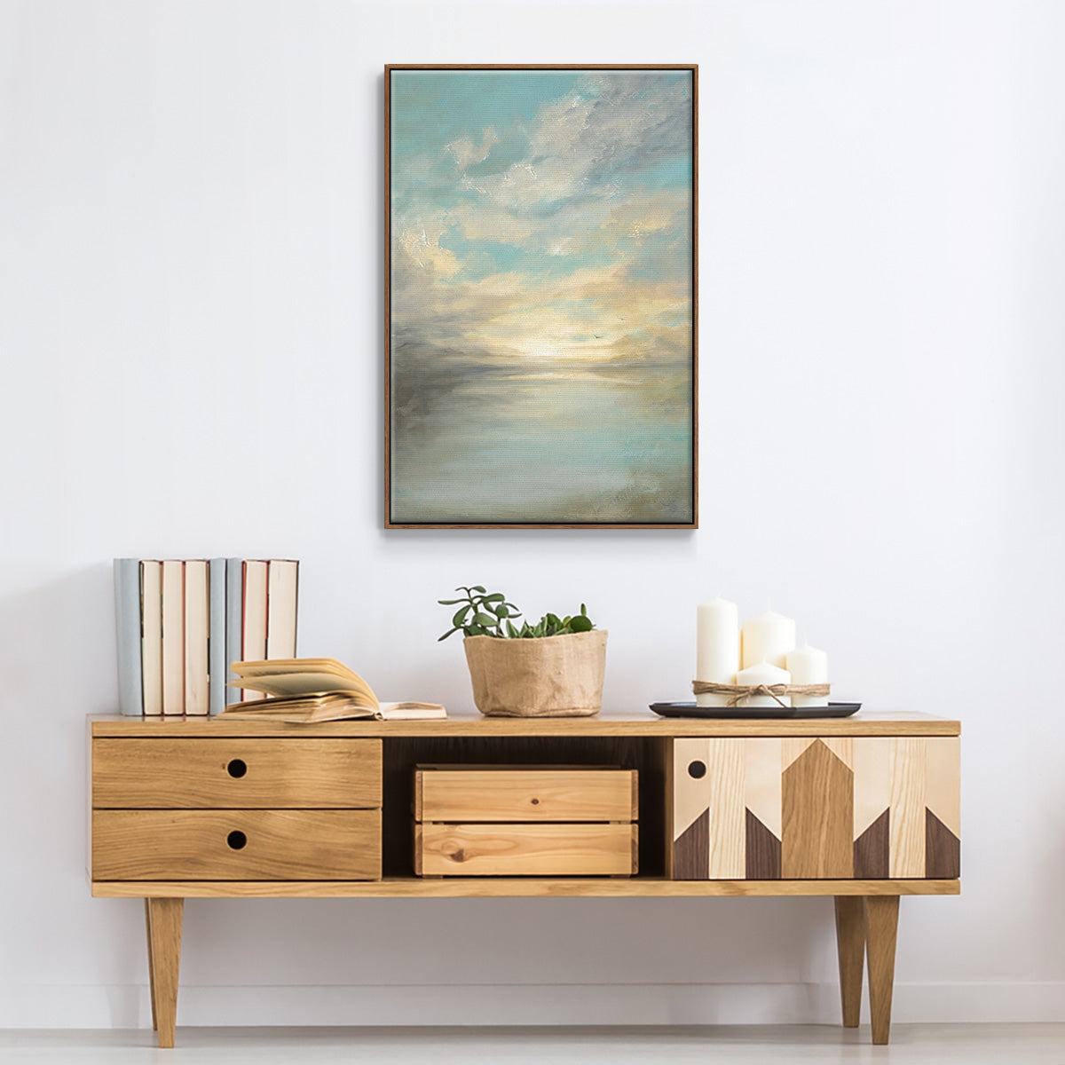 Morning Glory - Floater Framed Canvas Print