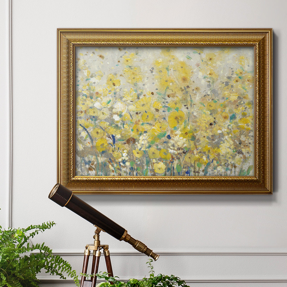 Cheerful Garden I Premium Framed Canvas- Ready to Hang