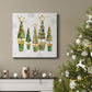 Golden Christams Trees-Premium Gallery Wrapped Canvas - Ready to Hang