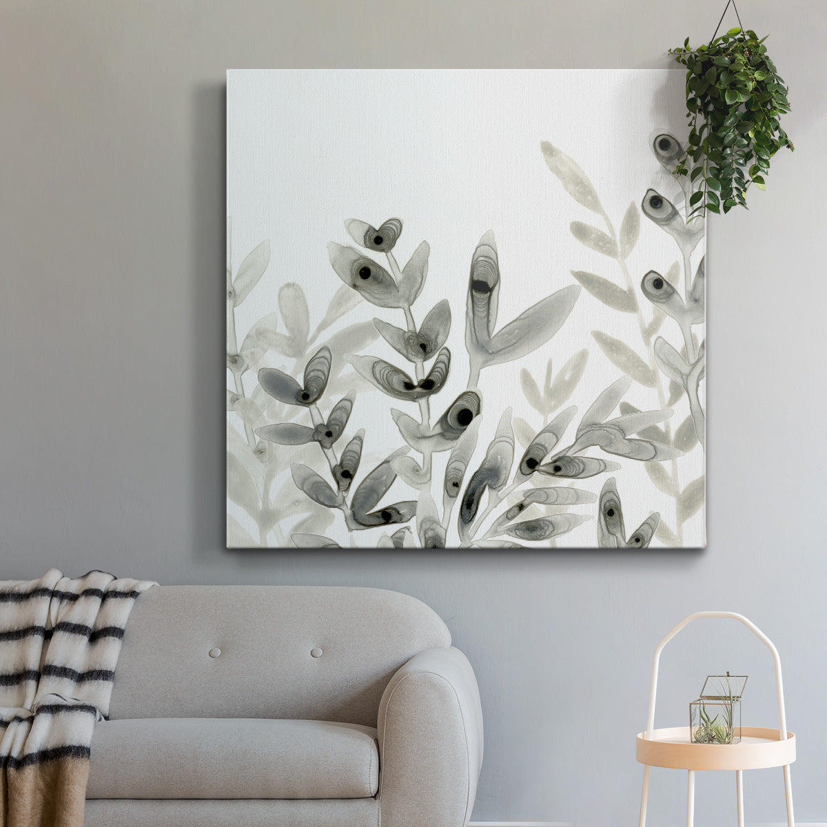 Watermark Foliage IV-Premium Gallery Wrapped Canvas - Ready to Hang