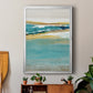 Aqua Quartz V1 - Modern Framed Canvas Print