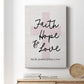 Faith Hope and Love Cross Premium Gallery Wrapped Canvas - Ready to Hang