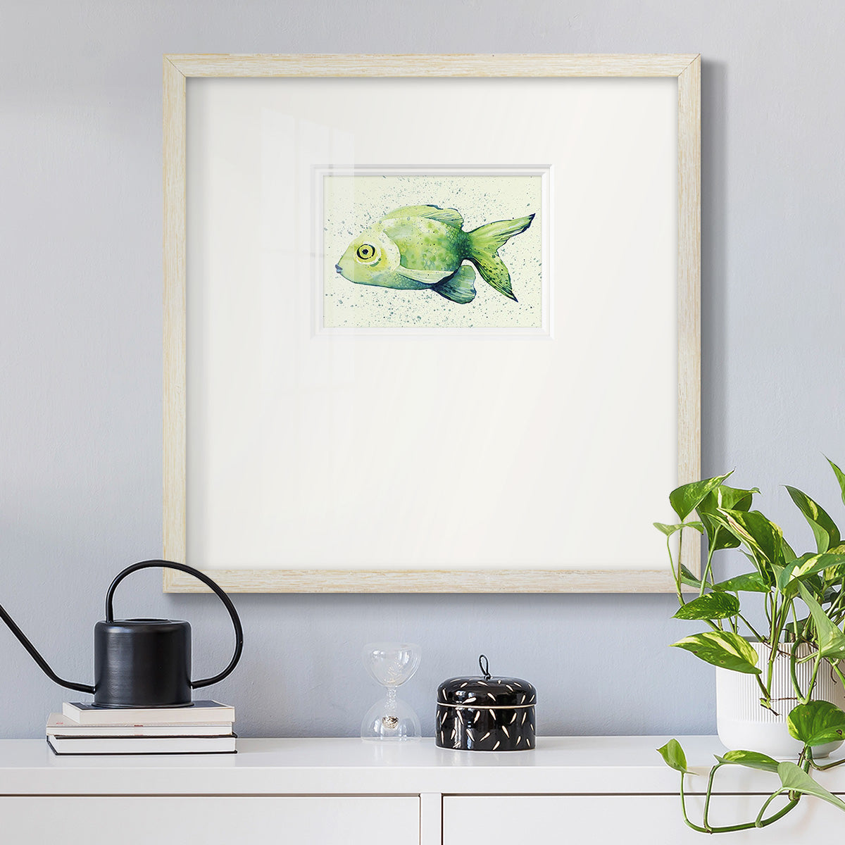 Speckled Freshwater Fish I Premium Framed Print Double Matboard