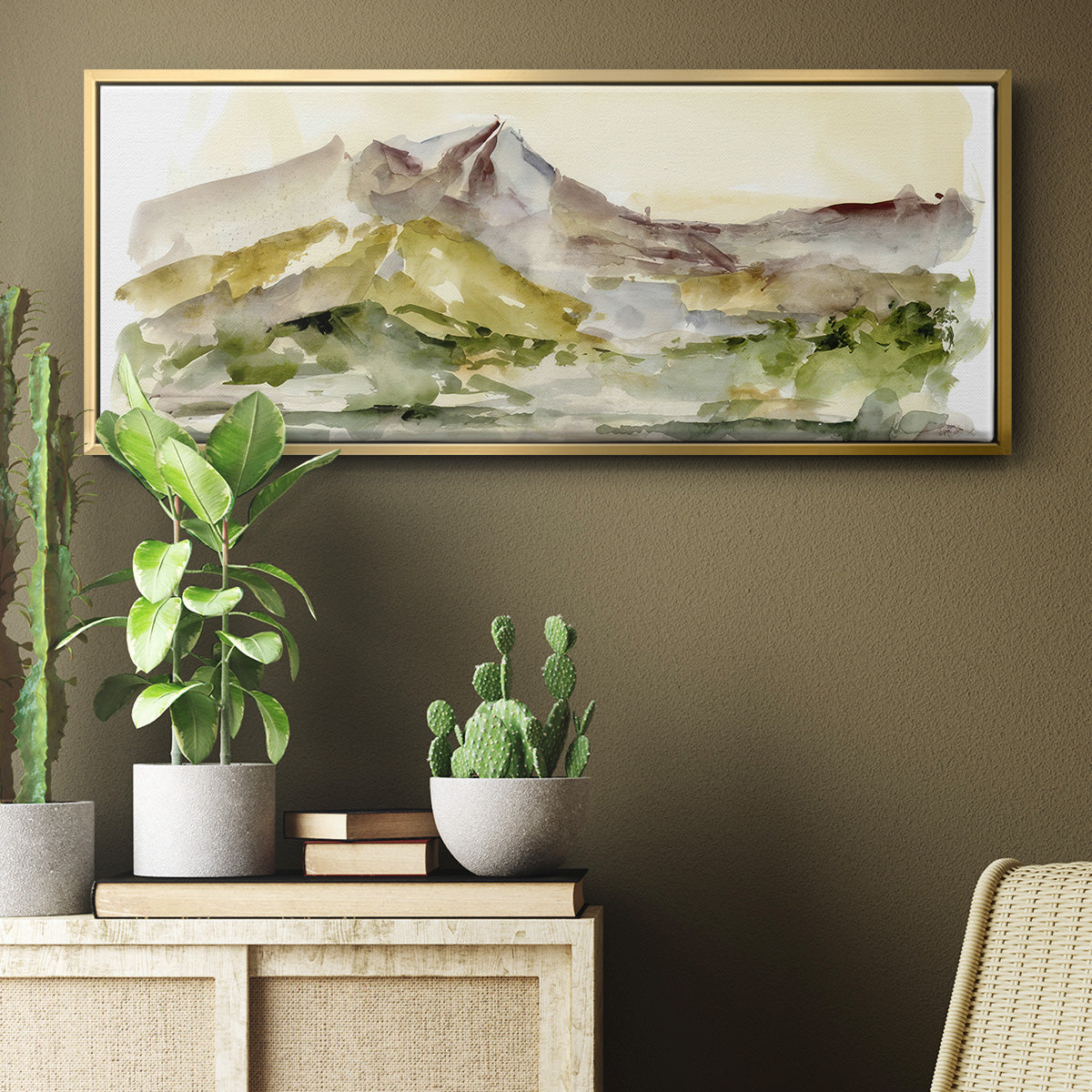 Plum Ridge I - Floater Framed Canvas Print