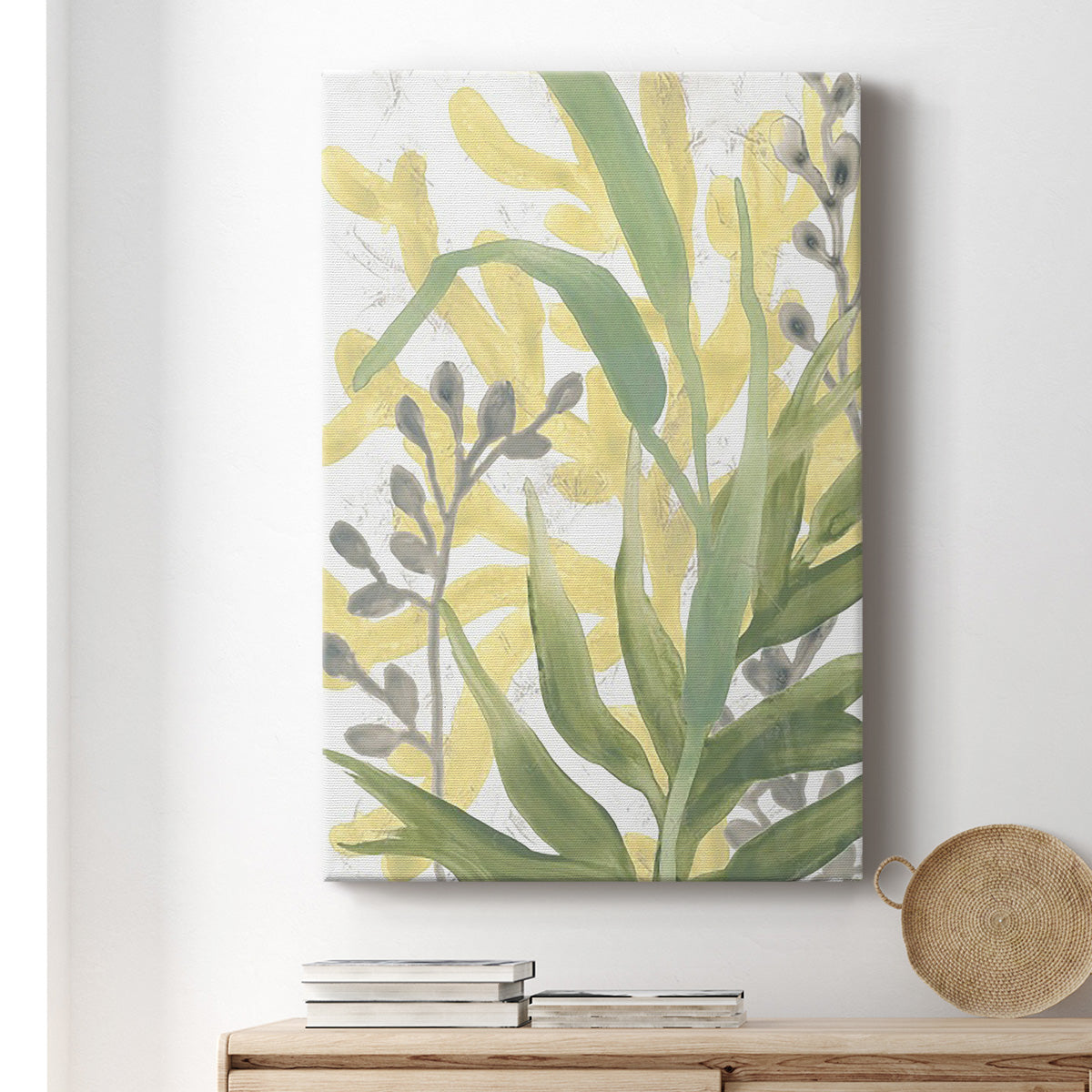 Sea Grass Fresco I Premium Gallery Wrapped Canvas - Ready to Hang