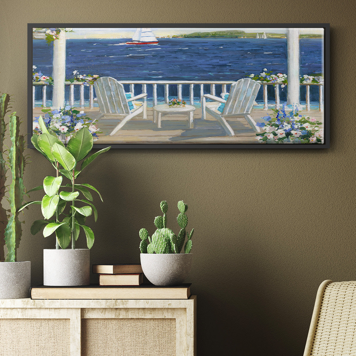 Summer Sail - Floater Framed Canvas Print