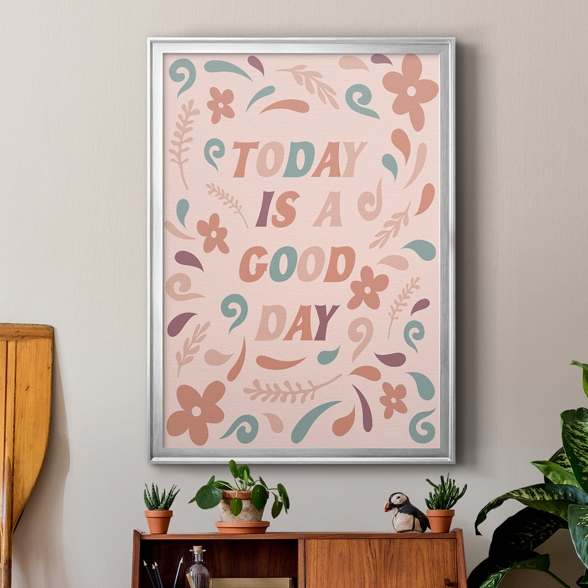 Today is a Good Day - Modern Framed Canvas Print
