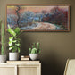 Road to Giverny in Winter, Sunset, 1885 - Floater Framed Canvas Print