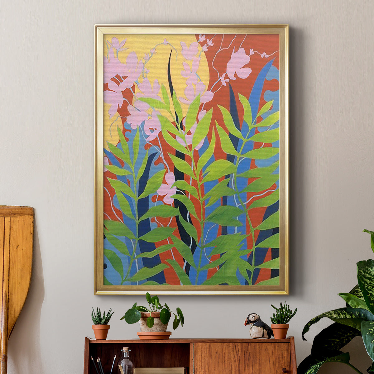 Bold Bright & Wild II - Modern Framed Canvas Print