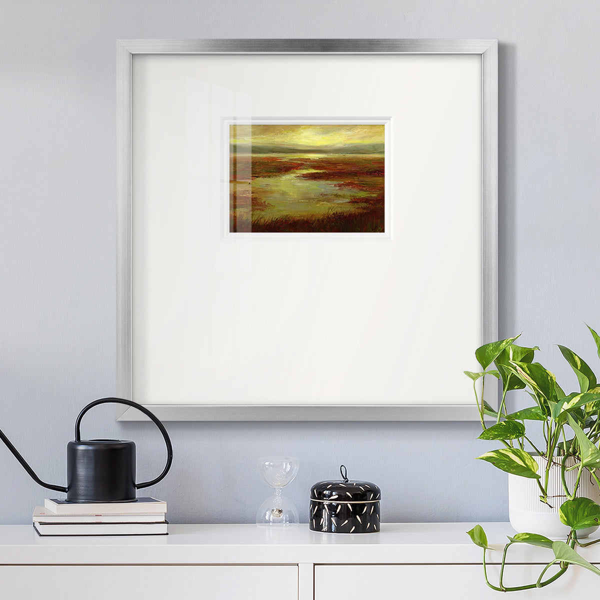 Coastal Views V Premium Framed Print Double Matboard