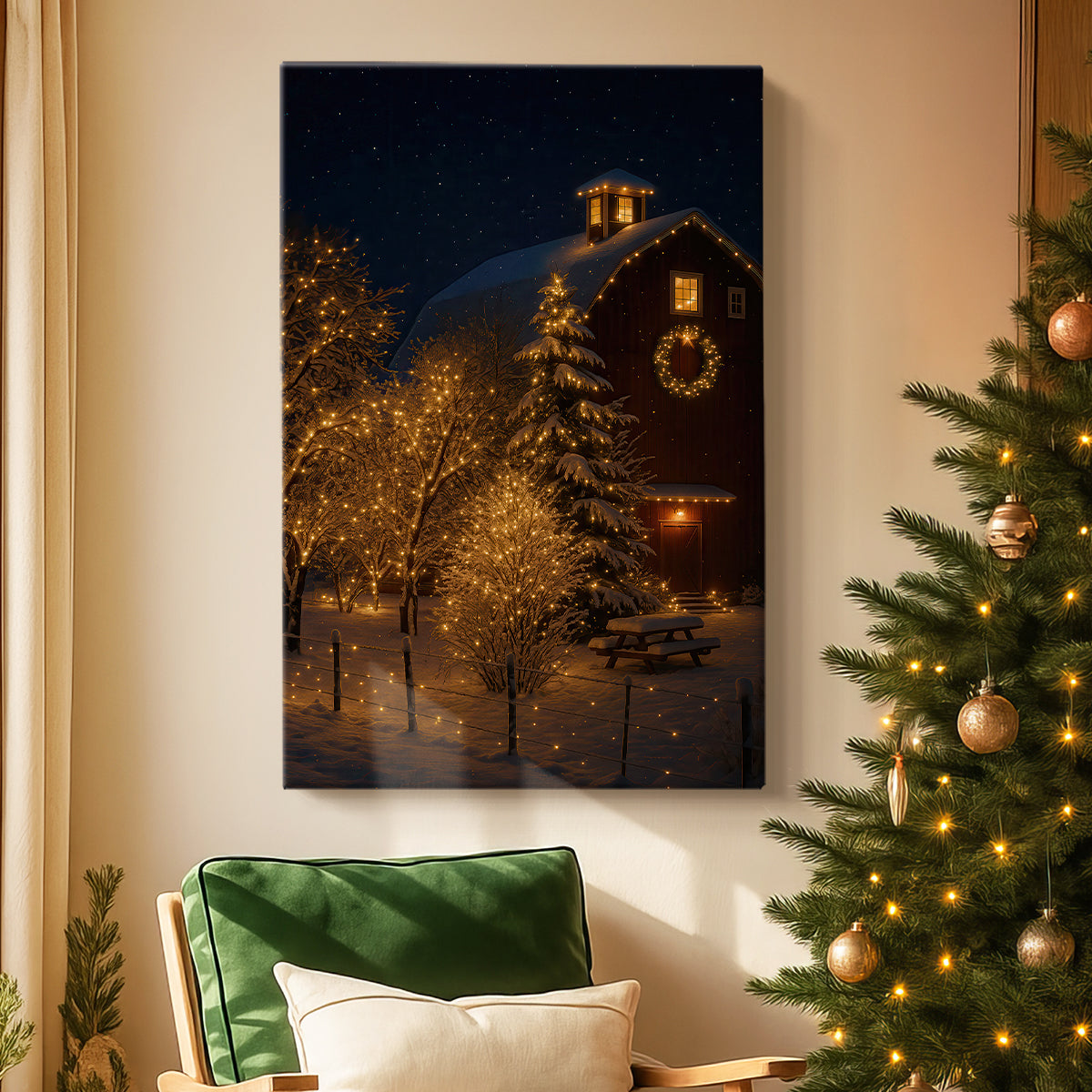 Candlelit Candle Carol - Canvas Art Print