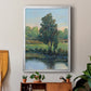 Tree by the Riverbank I - Modern Framed Canvas Print