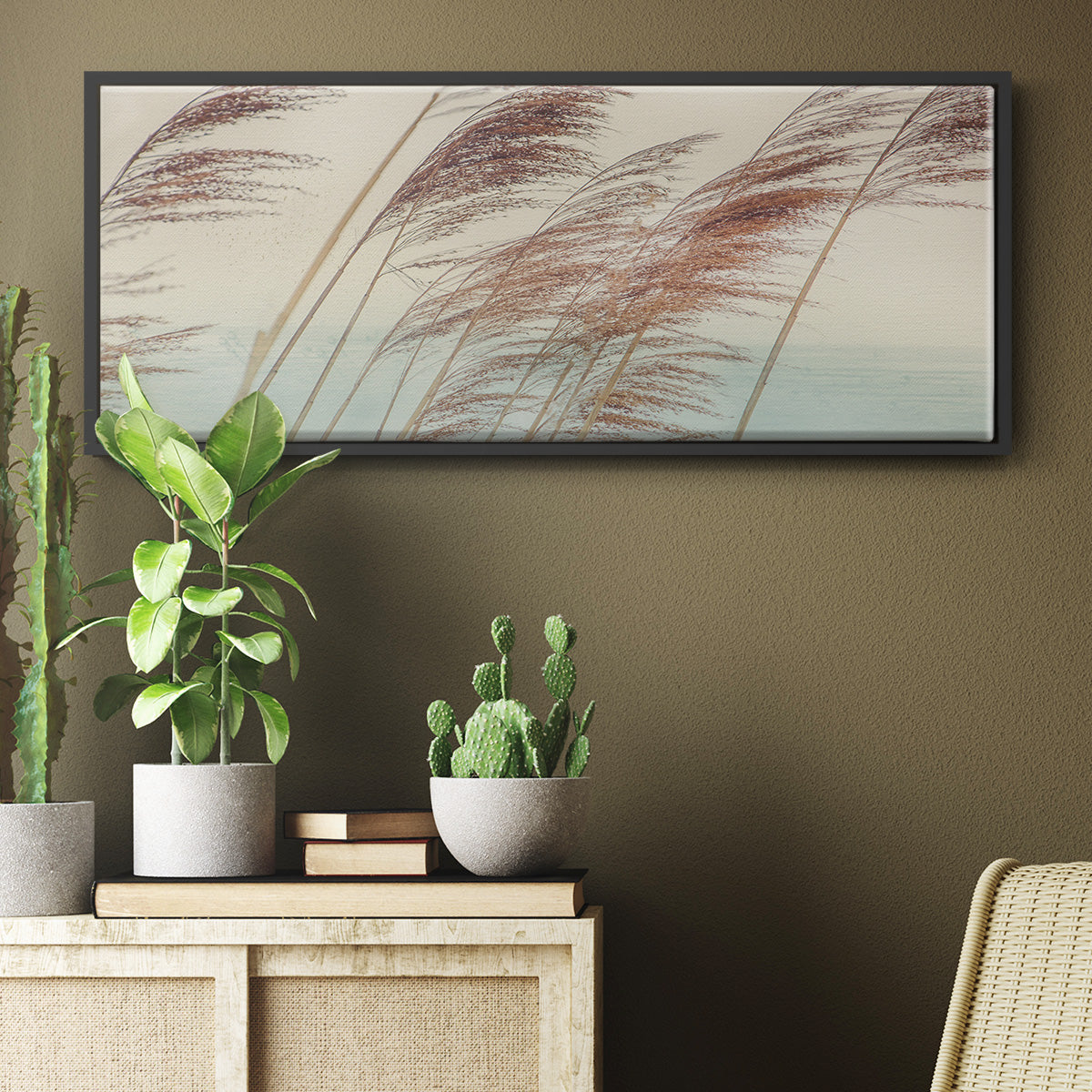Windy II - Floater Framed Canvas Print