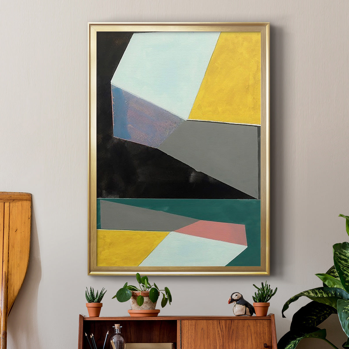 Chop II - Modern Framed Canvas Print